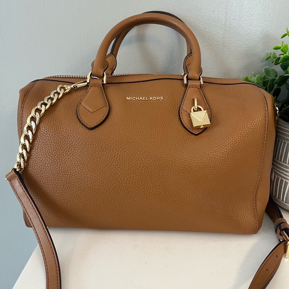 Michael Kors Tan Leather Satchel